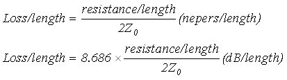 Coax Loss Calculations