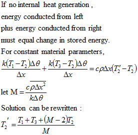 no internal heat equation