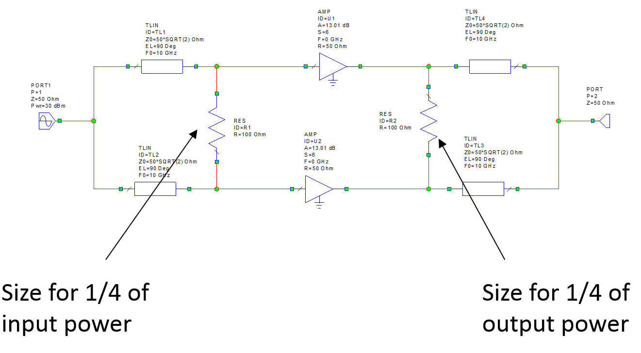 Two way amp resistors